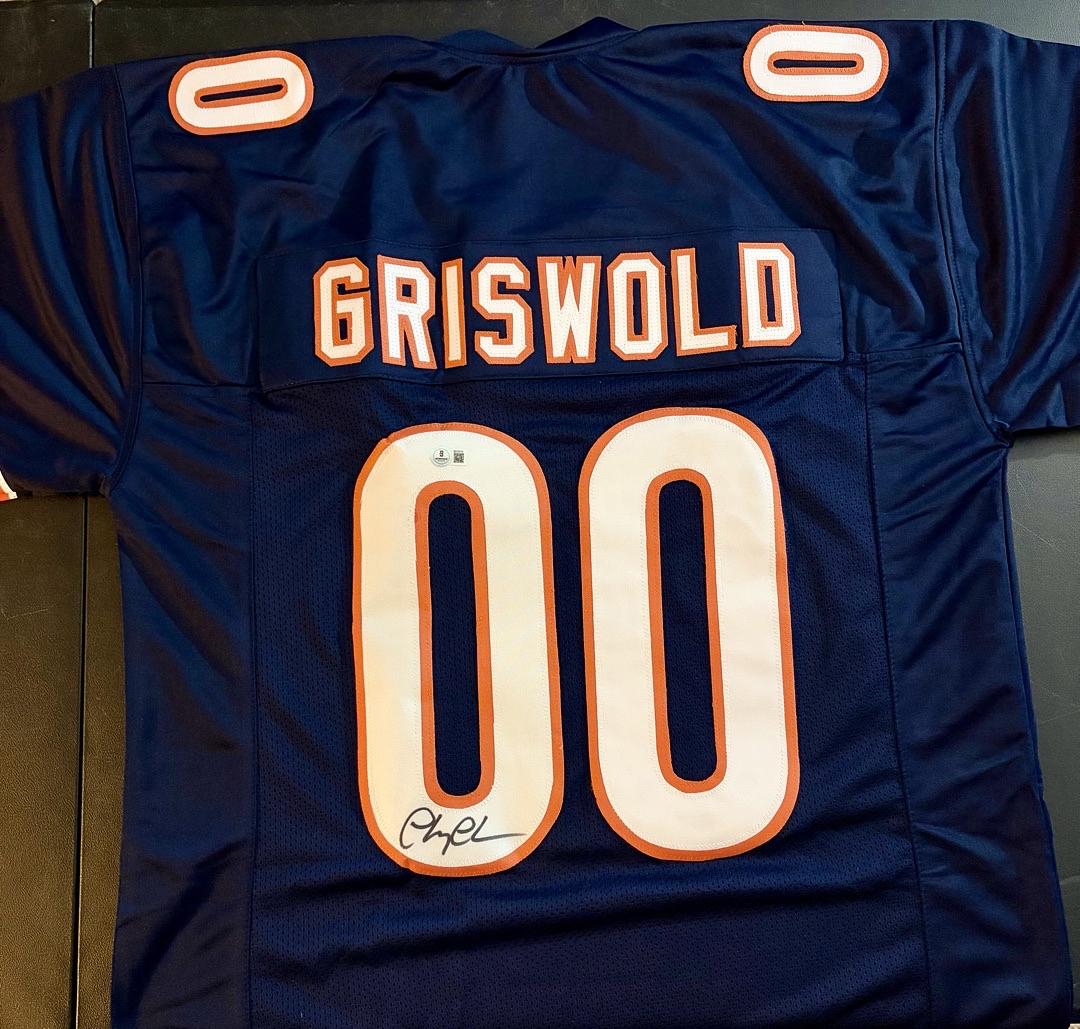 Chevy Chase signed Bears Jersey (Christmas Vacation) - Beckett COA